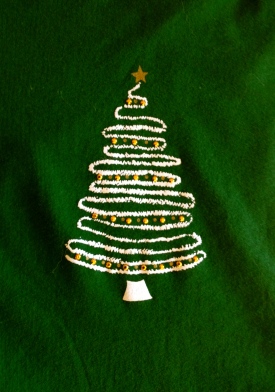Glittery Christmas tree