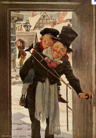 Jesse Willcox Smith (1863-1935) illustration of "Christmas Carol" (www.Gutenberg,org)