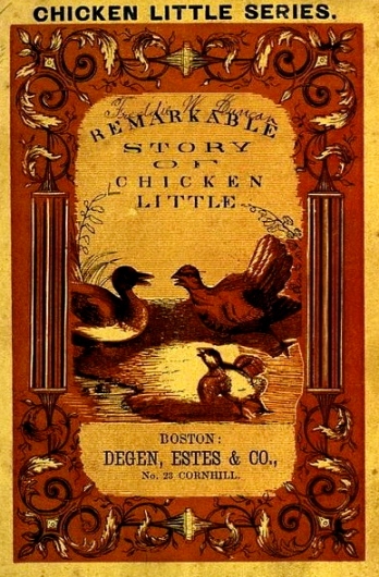 1865 Book: Chicken Little.(US PD.pub.date: author's life+100/Commonswikimedia.org)