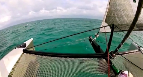 Yachting World's sail of Gunboat 66 in Bahamas (YouTube screenshot)