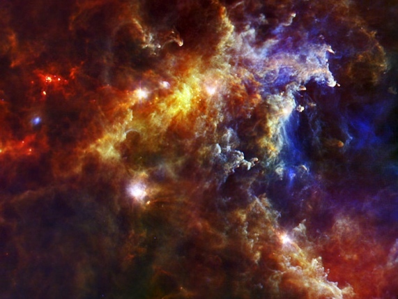stars.Embryonic Stars.Rosette Nebula. ESA and PACS,SPIRE and HSC Consortia:US PD NASA image/Commons.wikimedia.org)