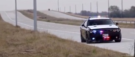 police car escort. Hennessey C7 run on 290 (Screenshot/youtube. Hennessey)