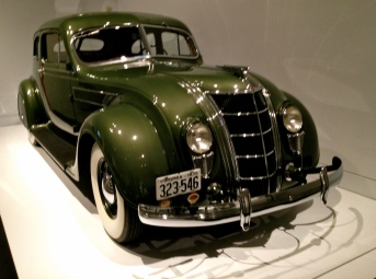 Green Art Deco sedan with chrome accents and grille. ALL rights reserved. NO permissions granted. Copyrighted 