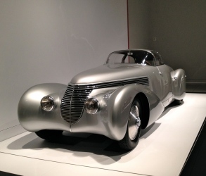 ca Silver Art Deco era car. Hispano-SuizaH6B Dubonnet"Xenia" coupe 