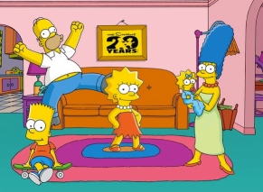 Simpson family at home by their couch.. (Gabriel Sheppard/Commons.wikimedia.org)