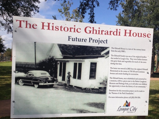 vintage farm house picture. Ghirardi house sign. (Image: all rights reserved. Copyrighted, no permissions granted)