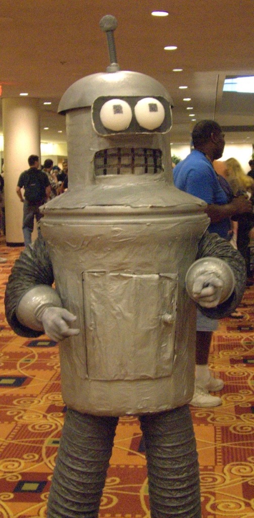 "Bender" type (Futurama )robot costume. (Image Michael Neel/commons.wikimedia.org)